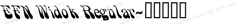 EFN Widok Regular字体转换